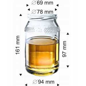 32x 900ml słoik słoiczek szklany słoiki szklane na miód zakrętka do wyboru